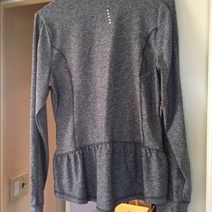 peplum athletic jacket